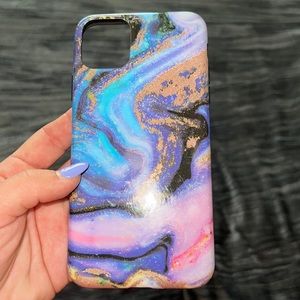 Velvet caviar phone marble case